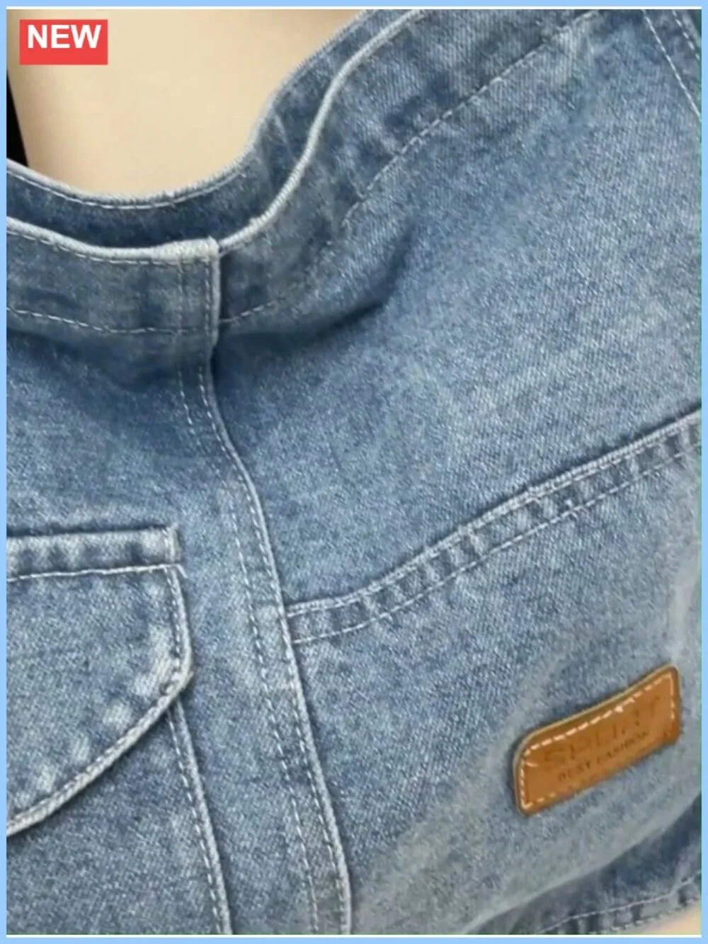 Denim Hobo Bag Crossbody Purse Multi-Pocket Adjustable Strap Lightweight